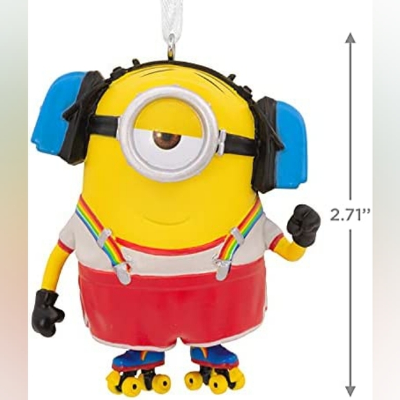 Hallmark Despicable Me Minion Stuart Christmas Tree Ornament NIB - Picture 4 of 4